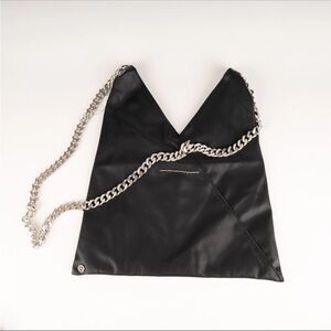 MM6 Maison Martin Margiela Black Silver Chain Bag